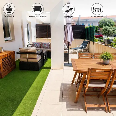 Grand 2 Pieces Avec Belle Terrasse & Barbecue