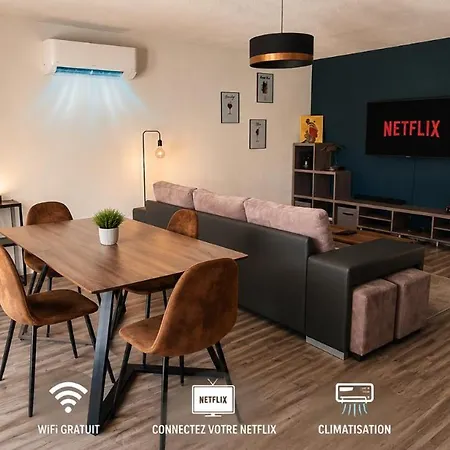 Apartment Grand 2 Pieces Avec Belle Terrasse & Barbecue *